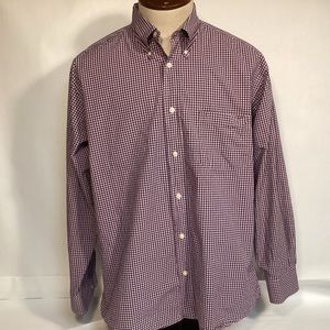 Bills Khakis Mens classic fit checked button down shirt size XL